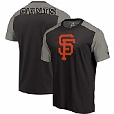 San Francisco Giants Fanatics Branded Big & Tall Iconic T-Shirt - Black Gray,baseball caps,new era cap wholesale,wholesale hats